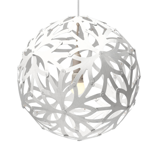 david trubridge Floral hänglampa Ø 40 cm vit