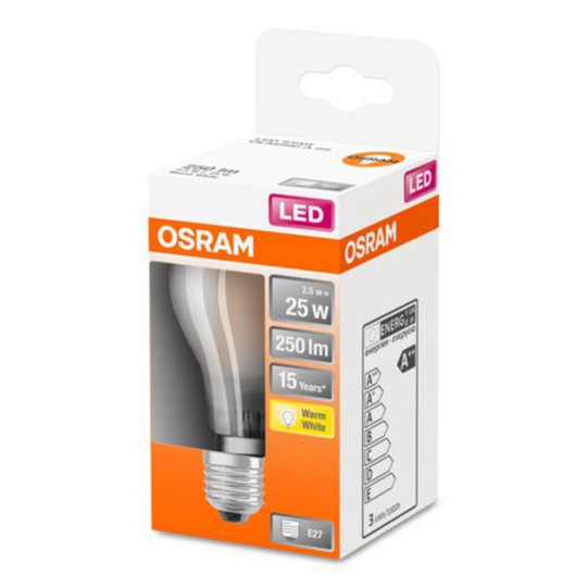 OSRAM ClassicA LED-lampa E27 2,5 W 2 700 K matt