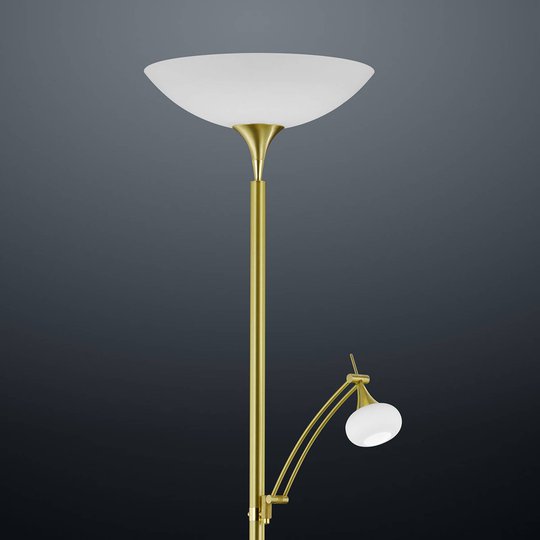 BANKAMP Opera uplight-golvlampa läsarm dimbar