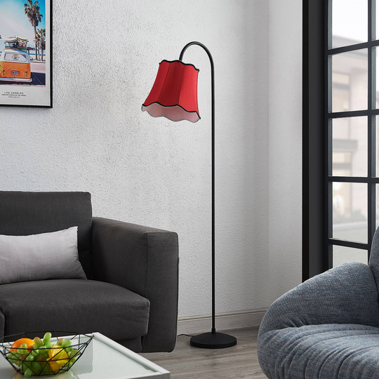 Lucande Binta tyggolvlampa, vintage, roströd