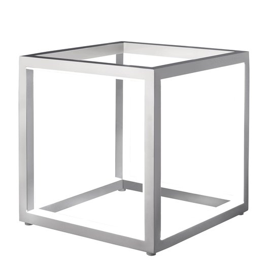 Delux - LED-bordslampa i kubform, aluminium, 20 cm