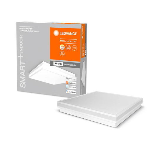 LEDVANCE SMART+ WiFi Orbis Magnet vit, 45 x 45 cm