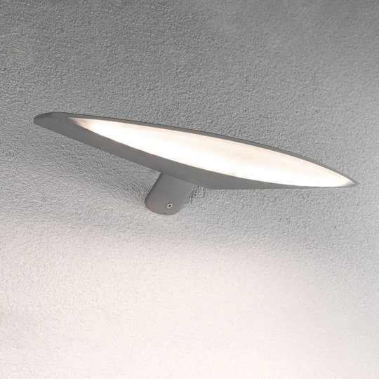 Paulmann Kiran LED-solcellsvägglampa 35 cm vit