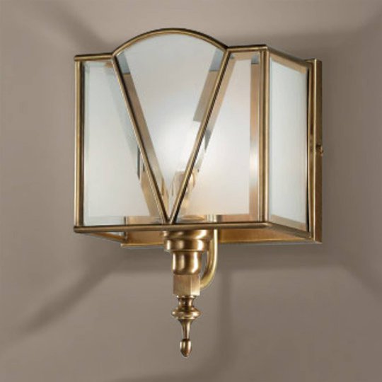Tilltalande vägglampa Classic, bronserad