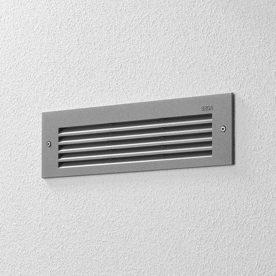 BEGA 33018 LED-vägginbyggnad 3 000 K silver 26 cm