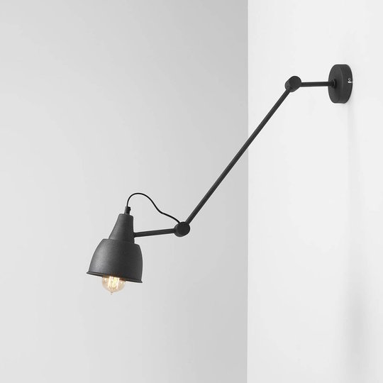 Vägglampa 814, justerbar, 1 lampa, grafit