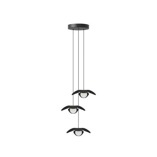 UMAGE Forget Me Not mini pendel 3 lampor, ek svart