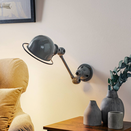 Jieldé Loft D2501 flexibel vägglampa, grå