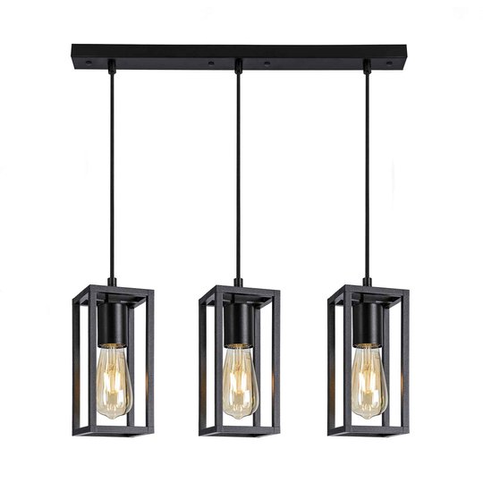 Hänglampa Cubic³ 3378, 3 lampor, svart