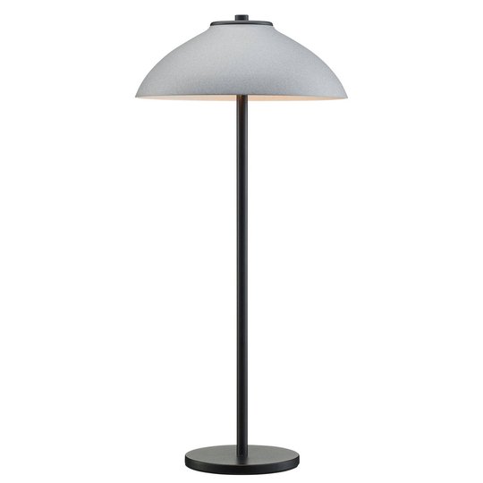 Bordslampa Vali, höjd 50 cm, svart/grå