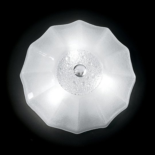 Vit vägglampa Monja, 50 cm