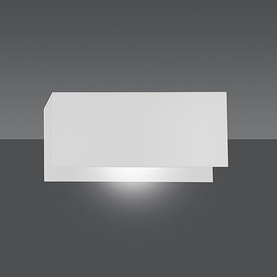 Vägglampa Gentor K1 av metall i vitt