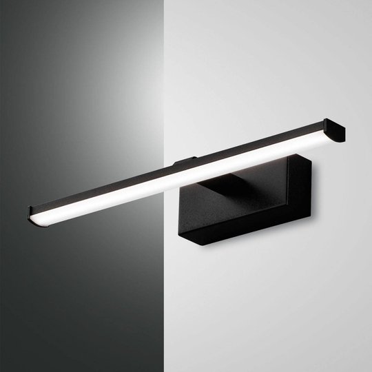 LED-vägglampa Nala, svart, bredd 30 cm