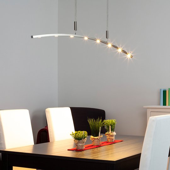 160 cm lång - LED-hänglykta Falo, höjdjusterbar.