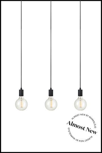 ALMOST NEW SKY PENDANT 3L STRAIGHT BLACK