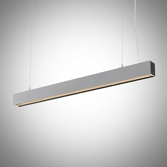 Arcchio Thores LED-kontorshänglampa, 113 cm silver