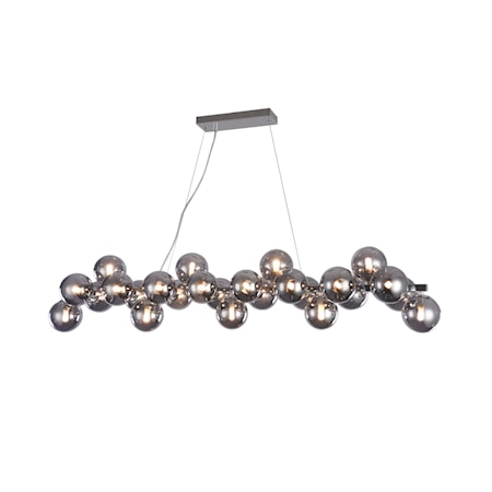 Dallas Pendel 123 cm Krom/Rök