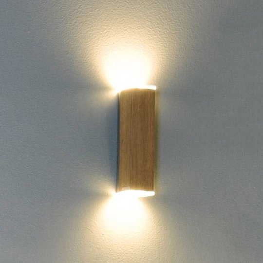 HerzBlut Leonora LED-vägglampa up&down ek oljad