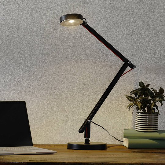 Svart LED-multifunktionell lampa Amsterdam