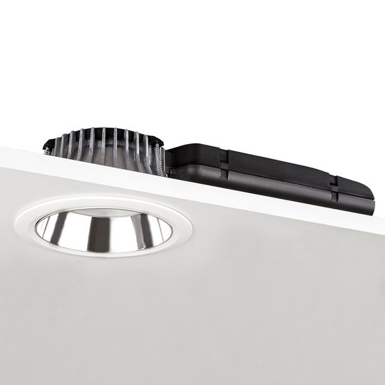Downlight D70-RF155 DALI silber/vit 4 000 K 14W