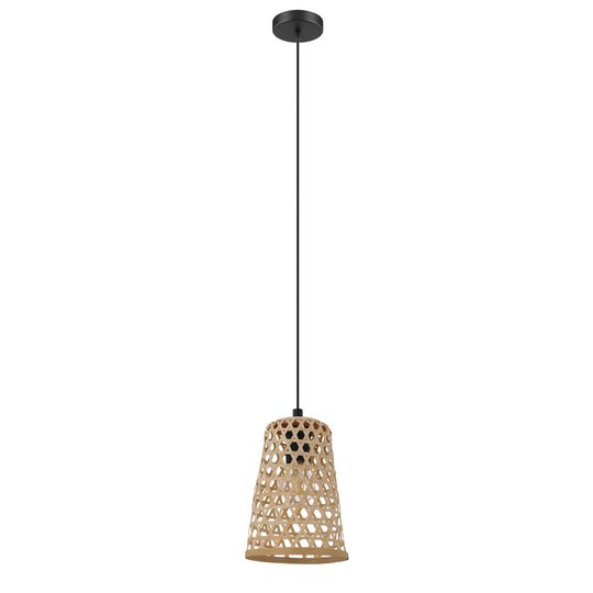 Hänglampa Claverdon med flätad skärm 18 cm