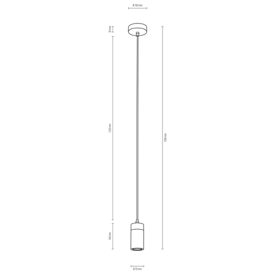 Envolight Plain hänglampa, 1 lampa