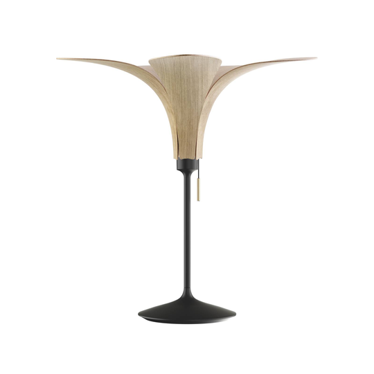 UMAGE Jazz bordslampa ek ljus, fot svart