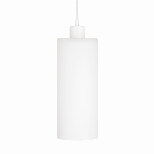 Hänglampa Soda med glascylinder vit Ø 12 cm