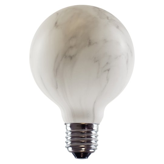 SEGULA LED-globlampa G80 E27 8W marmorlook