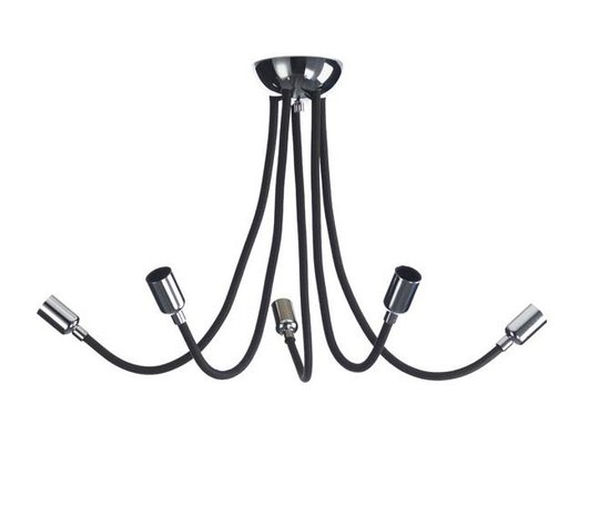 Taklampa 5-armad flex (Svart)