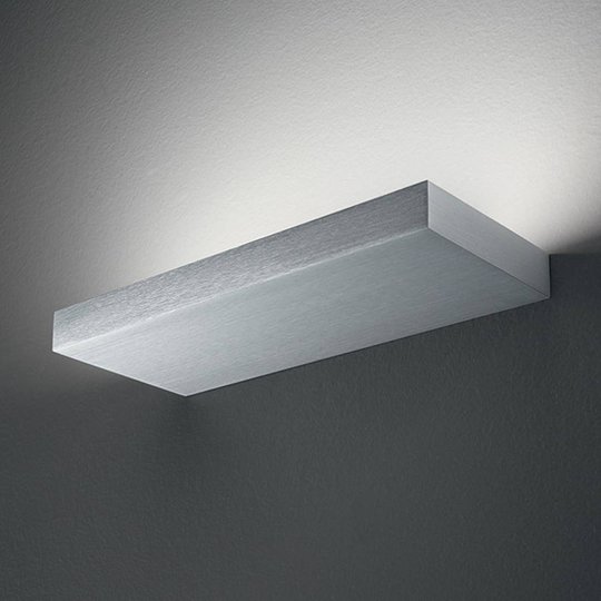 LED-vägglampa Regolo, längd 32,3 cm, aluminium