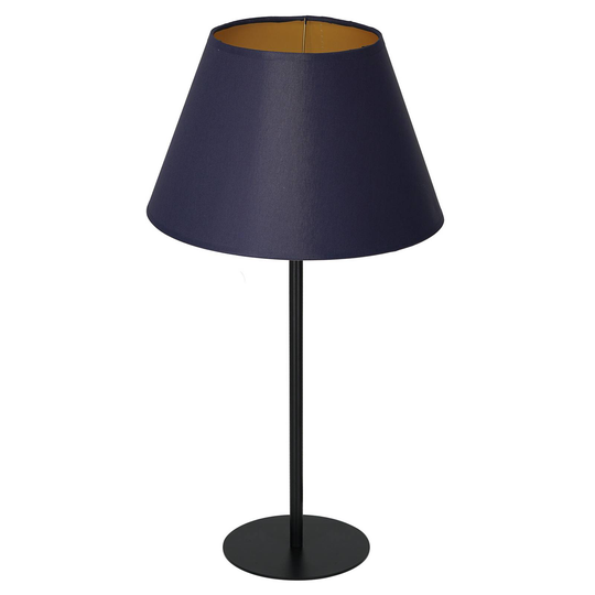 Bordslampa Soho, konisk höjd 56cm blå/guld