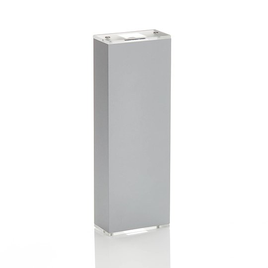 Lucande Anita LED-vägglampa silver höjd 26 cm