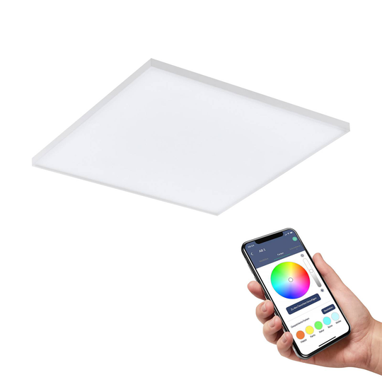 EGLO connect Turcona-Z LED-taklampa 45 x 45 cm
