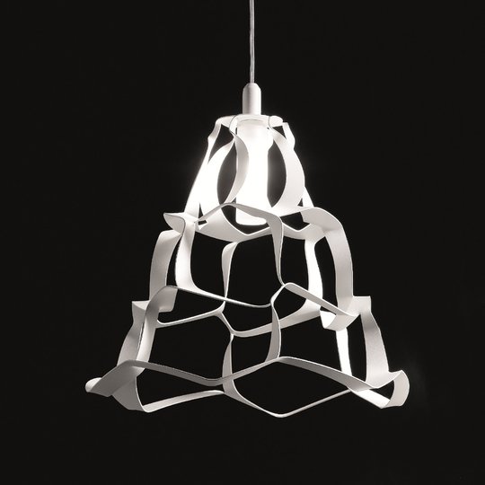 Vit hänglampa Anais, 30 cm