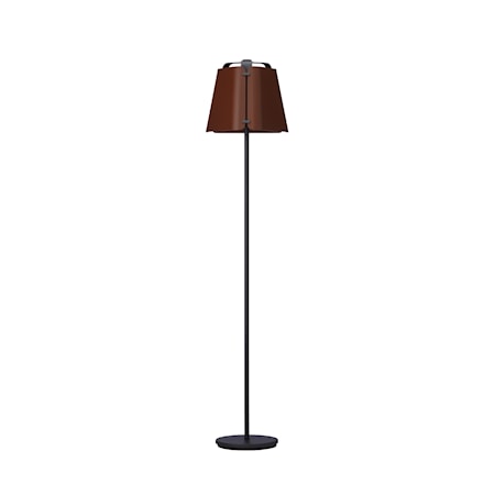 Fold Golvlampa Antracit/Mörk Roststruktur 33 cm