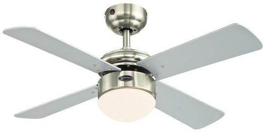 Colosseum takfläkt LED (Borstad nickel)