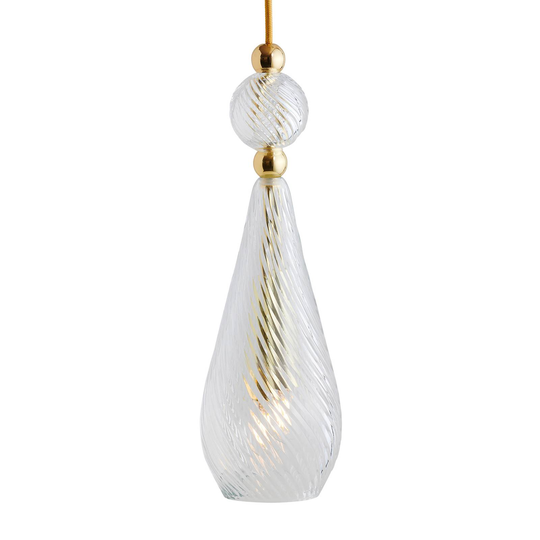EBB & FLOW Smykke M guld crystal swirl