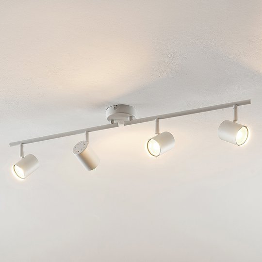 ELC Tomoki LED-taklampa, vit, 4 lampor