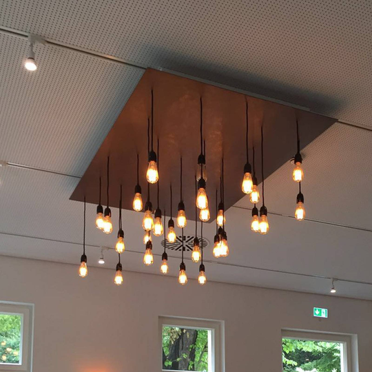 SEGULA LED-rustiklampa E27 5W 1 900 K guld