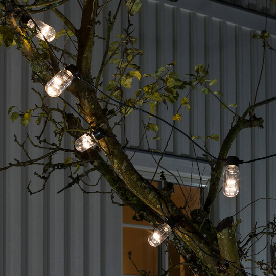 Ljusslinga Biergarten 10 LED-rör klar varmvit