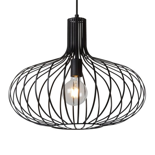 Burtaklampa Manuela i svart, 50 cm