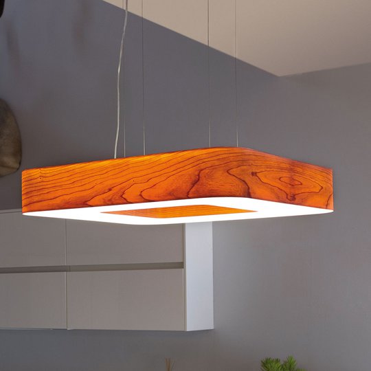 LZF Cuad LED-hänglampa 0-10 V dim, körsbärsträd