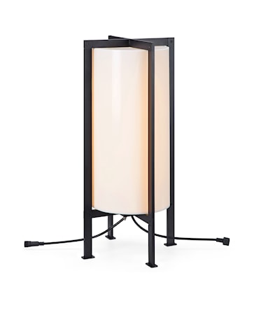 Garden24 Golvlampa Frame Vit/Svart 54cm 6W