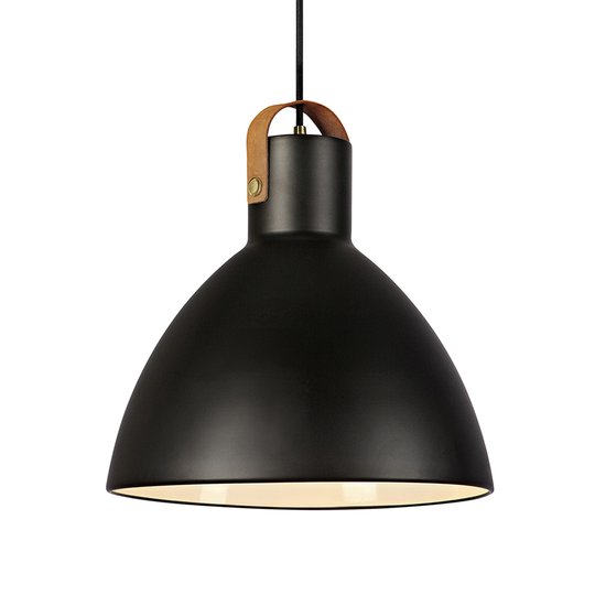 Hänglampa Eagle med metallskärm, svart