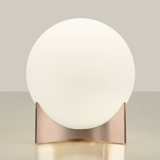 Terzani Oscar bordslampa av glas, roséguld