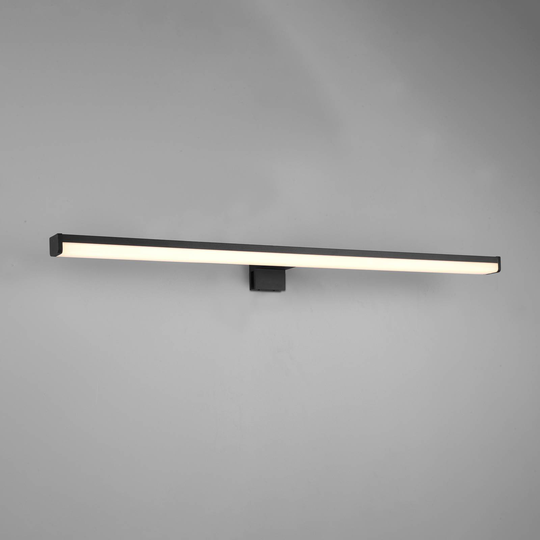 LED-vägglampa Lino, matt svart/vit