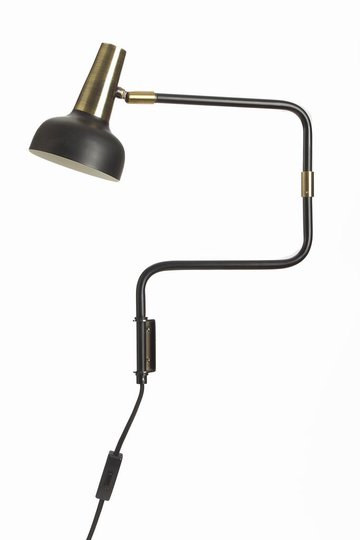 Ray svart vägglampa (Svart)