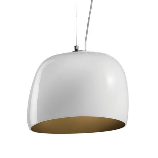 Hänglampa Surface Ø 27 cm, E27 vit/jordbrun
