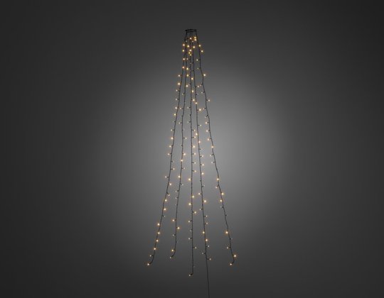 Julgransslinga 200 LED (Svart)